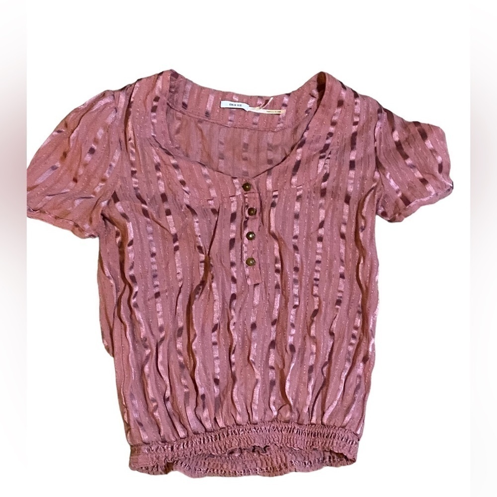 Urban Outfitters Kimichi Blue Pink Top Size S